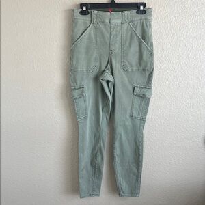 SPANX Olive Green High-Rise Cargo Leggings/Skinny Pants Large
